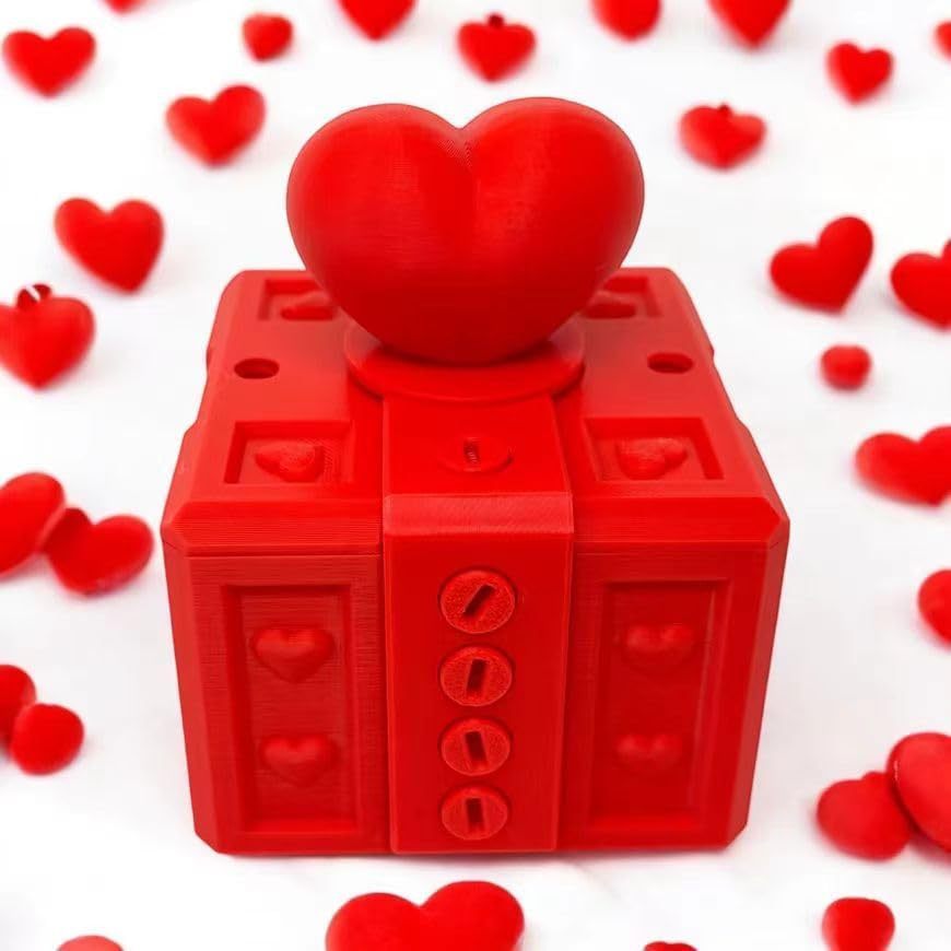 Annoying Gift Box With Screws,3D Printed Plastics Valentine's Day Gift Box